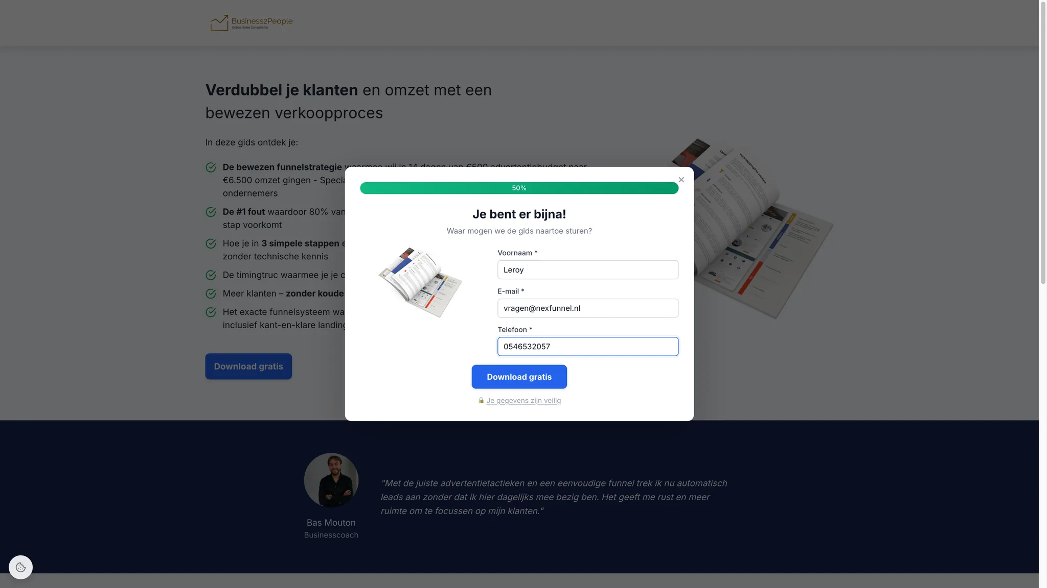 De popup